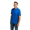 Ariat Mens Logo Fitted Polo -Bisley Shop 10039798 front