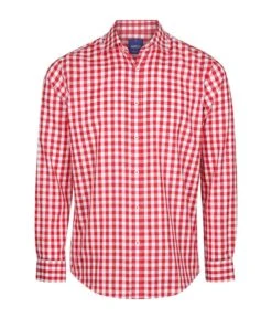 Gloweave Mens Royal Oxford Long Sleeve Shirt - Red