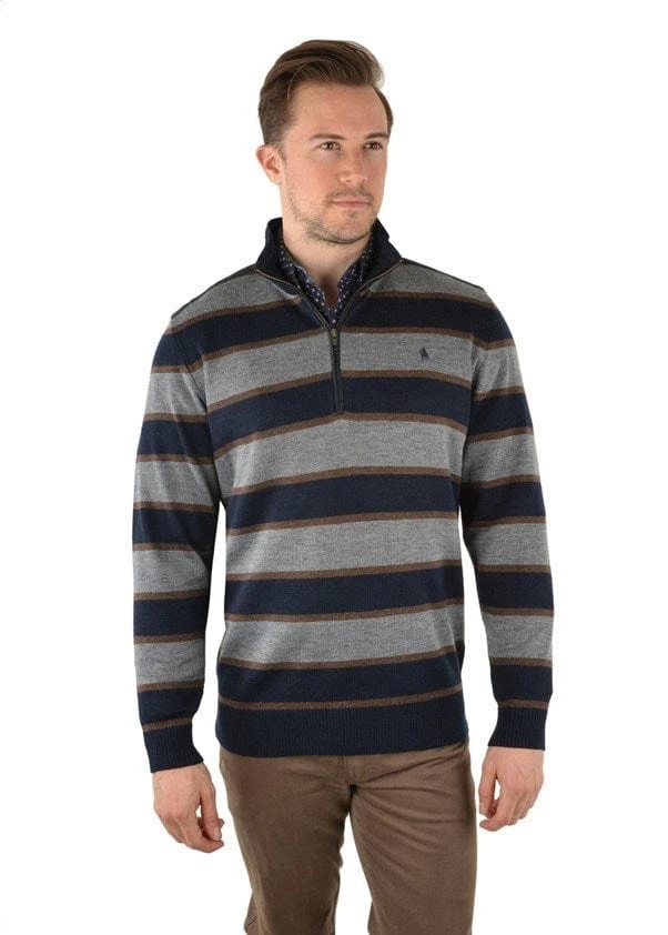 Thomas Cook Mens Evan Stripe Merino Blend Rugby 3 Thomas Cook Mens Evan Stripe Merino Blend Rugby