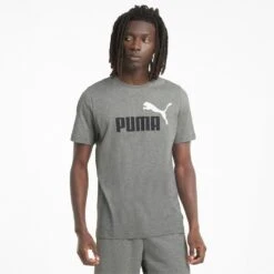 Puma Mens Essential 2 Colour Logo Tee -Bisley Shop 586759 03 mod01