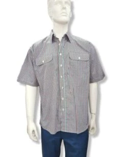 Bisley Mens Green Check Shirt