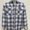Bisley Mens Quilted Flannel Large Beige Check Shirt -Bisley Shop BS70259