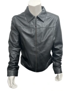 Daniel Hechter Mens Rick Leather Jacket - Black