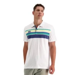 Canterbury Mens Chest Band Stripe Polo