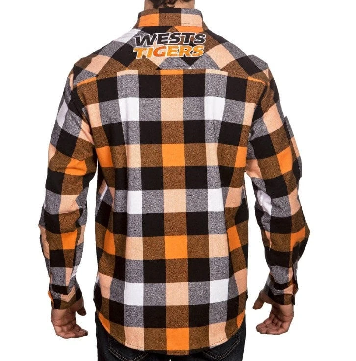 NRL Wests Tigers 'Lumberjack' Flannel Shirt 4 NRL Wests Tigers 'Lumberjack' Flannel Shirt - Image 2