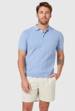 Blazer Mens Hastings Stripe Knit Polo -Bisley Shop Screenshot 202022 10 14 20104652