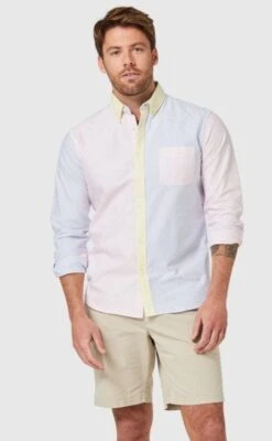 Mens Blazer Ray Long Sleeve Oxford Panel Shirt