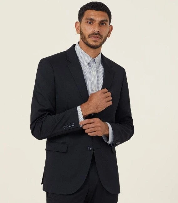 NNT Mens Poly Viscose Stretch Twill 2 Button Jacket 3 NNT Mens Poly Viscose Stretch Twill 2 Button Jacket