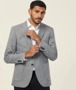NNT Mens Linen Look Half Lined Jacket