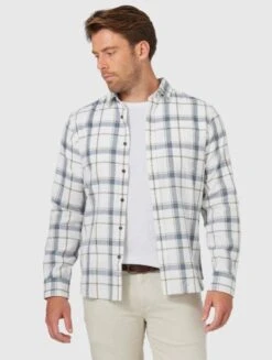 Blazer Mens Russell Long Sleeve Brushed Check Shirt
