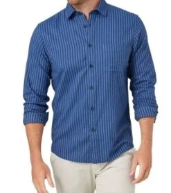 Blazer Mens Archer Long Sleeve Stripe Shirt