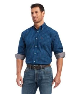 Ariat Mens Wrinkle Free Sebastian Classic Fit Shirt