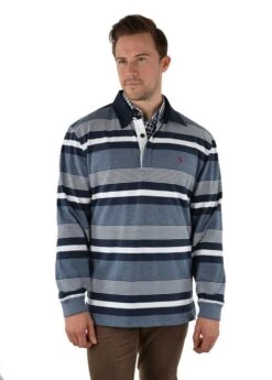 Thomas Cook Mens Milton Stripe Rugby