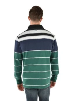 Wrangler Mens Granada Stripe Rugby -Bisley Shop X3W1551912 D42 3