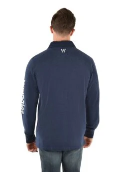 Wrangler Mens Jake Stripe Rugby -Bisley Shop X3W1551913 D52 3