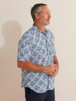 Breakaway Mens Harlem Bamboo Shirt -Bisley Shop ba62072 steel 0807 1