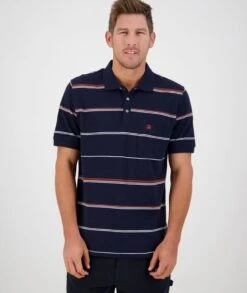Swanndri Mens Baycroft Stripe Polo