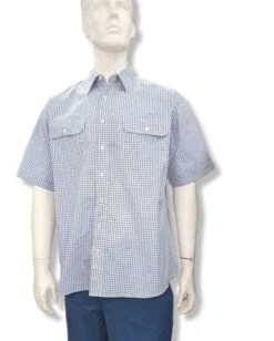 Bisley Mens Blue Check Shirt