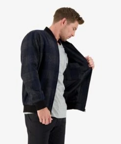 Swanndri Mens Portsmouth Wool Bomber Jacket