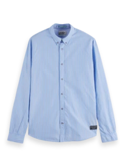 Scotch & Soda Mens Slim Fit Striped Cotton Popli 12 Scotch & Soda Mens Slim Fit Striped Cotton Popli -Bisley Shop webimage B5B659C6 7DAC 48F6 90A2008376C48EBD